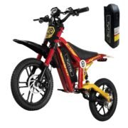 Tuttio ARC-I Kids Riding Toys Electric Bike Bundle + Extra Battery, Ideal Gift for Children 5-13, Durable Off-Road Style